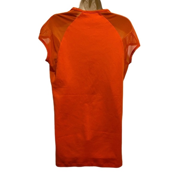 Zara Mini Dress with girl print, orange/blue, size S Small - Picture 3 of 5